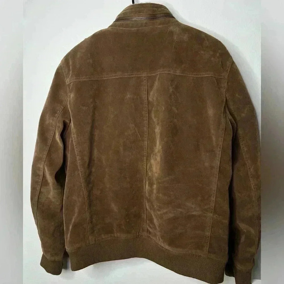 Levi’s Aviator Bomber Faux Suede Sherpa Lined Size Large - Picture 8 of 9